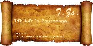 Tőkés Zsuzsanna névjegykártya