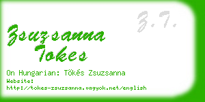 zsuzsanna tokes business card