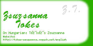 zsuzsanna tokes business card